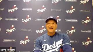 2021 Dodgers Spring Training Dave Roberts remains hopeful for universal DH [upl. by Sirronal]