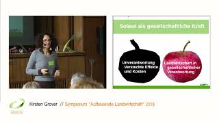 Kirsten Grover  Solidarische Landwirtschaft  Symposium quotAufbauende Landwirtschaftquot 2018 [upl. by Eceirahs]