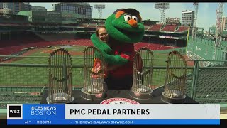 PanMass Challenge riders meet their pedal partners at Fenway Park [upl. by Llenoil341]