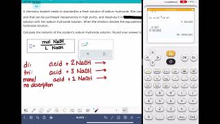 ALEKS Standardizing a base solution by titration [upl. by Maro]