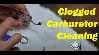 How To Clean a Clogged Carburetor on a 2 Cycle2 Stroke Engine Weed Eater Chainsaw Blower etc [upl. by Letnohs]