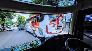 MENIKMATI AKSI SUOSS BUS EKA 7508 DARI KABIN SUGENG RAHAYU 7031 [upl. by Hannej]