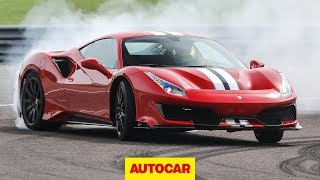 Ferrari 488 Pista 2019 review  710bhp supercar on road and track  Autocar [upl. by Delahk]