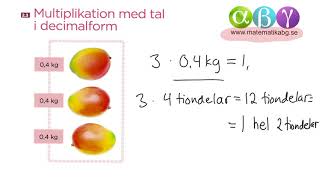 B 23 Multiplikation med tal i decimalform [upl. by Gottlieb516]