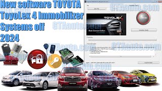 Toyota ECU software ToyoLex 4 Immobilizer Systems off 2024 [upl. by Jemena247]