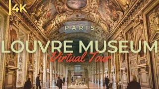 Louvre Museum 4K  Tour inside Louvre Museum Paris [upl. by Alracal530]