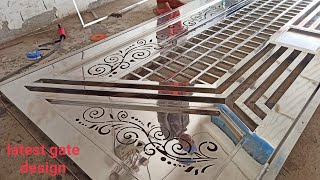 Latest design steel gate  modern steel door  fancy steel door  मैन गेट [upl. by Atsugua]