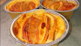 EL POSTRE MÁS RICO Y FÁCIL DE MANZANA 🍎 EN 5 MINUTOS 4 INGREDIENTES con MOLDES DE FLAN RECICLADOS 😋 [upl. by Venuti]