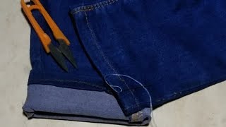 Sewing tricks and tips shorten trousers without cutting them [upl. by Noelyn]