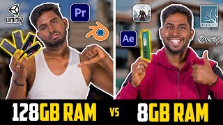 RAMஅதிகமா இருந்தா SPEEDஅதிகமா இருக்குமா  8GB Vs 16GB Vs 32GB Vs 64GB Vs 128GB RAM  Tech Uruttu [upl. by Nireil]