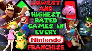 The Lowest And Highest Rated Games in Every Nintendo Franchise [upl. by Oel500]