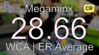 ER 2866 Megaminx Average WR5  Rubiks WCA European Championship 2024 [upl. by Tory]