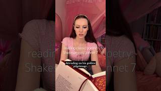 shakespeares sonnet 7 🩷 girlblogger asmr poetry poetrylovers shakespeare [upl. by Nagoh]