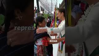 🇲🇽 Claudia Sheinbaum recibe el bastón de mando de representantes indígenas  Paola Rojas [upl. by Dennett]