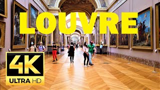 LOUVRE museum walk tour  🇫🇷 Paris France 🇫🇷  4K 60FPS UltraHD [upl. by Mika]