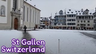 Walking Tour In St Gallen Switzerland With Friends [upl. by Etnaik840]