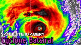 Tropical Cyclone Batsirai Satellite Imagery Footage  IR View [upl. by Eel]