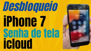 Como Desbloquear iphone 7 No Icloud E na Senha de Bolinha [upl. by Katee]