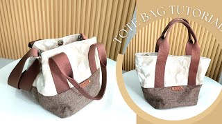 Tote Bag Tutorial For Beginners  Sewing Tote Bags For Beginners [upl. by Hummel501]