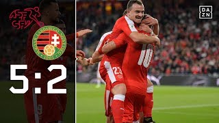 Die quotNatiquot bleibt weiter ungeschlagen Schweiz  Ungarn 52  Highlights  WMQuali  DAZN [upl. by Emlin]