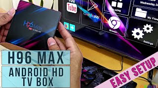 How to setup the H96 Android TV BoxAndroid 10 WiFi Bluetooth 4K HD 1080P IPTV Netflix Youtube [upl. by Roe]