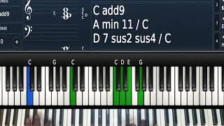 C Major Tritones and Passing Chords for the 2 and the 6 [upl. by Yssak]