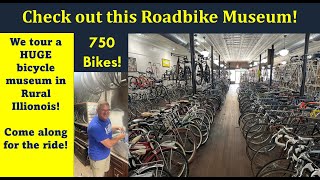 We tour a vintage roadbike Museum 100s of awesome bicycles [upl. by Aneelahs]