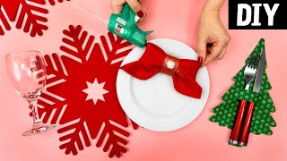 DIY Mesa de Natal Decorada 🎅 Ideias Fáceis e Baratas [upl. by Baptiste]