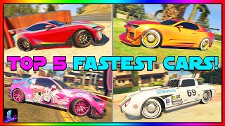 TOP 5 FASTEST CARS IN GTA 5 ONLINE UPDATED 2023 [upl. by Aisiat898]