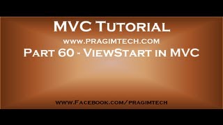 Part 60 ViewStart in asp net mvc [upl. by Aneetsirhc]