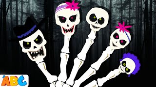 3D Skeleton Dance  Halloween Skeleton Finger Family Songs for Children [upl. by Esekram]