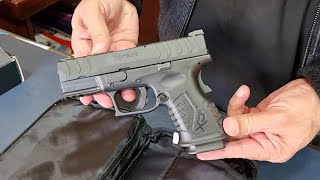 Springfield armory xdm elite 38quot compact 9mm Pistol Review and Unboxing [upl. by Steinway346]