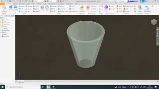 Cara Membuat Part Corong metode Loft di Autodesk Inventor [upl. by Ayatnohs]