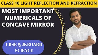 Class 10 Numerical based on Concave Mirror along with ray diagram Most Important  For Board Exams [upl. by Aihsemek]