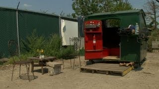 Man Transforms Dumpster Into State Of The Art Home [upl. by Srevart]