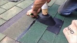 How to install a pipe boot on your roof [upl. by Ervine]