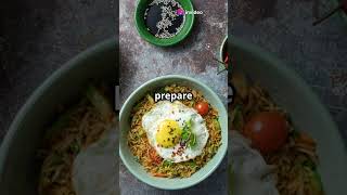 How to Make Colorful Bibimbap 🍚🇰🇷 [upl. by Delanty]