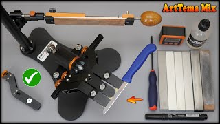 One of the best knife sharpening system Hapstone R2 BLACK  Making a kitchen knife using DIY tools [upl. by Salisbarry]