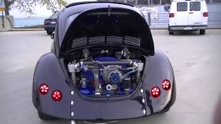 1974 VW beetle with turbo Air ride Custom [upl. by Anadroj744]