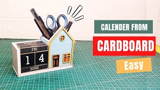 Make a Desk Calendar from Cardboard [upl. by Nnael]