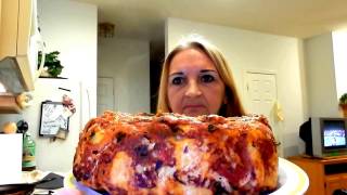 🍕PIZZA MONKEY BREAD🍕 MUKBANG VEGAN MAMA MIS EATING SHOW PLANT BASED [upl. by Adnohr]