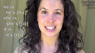 How to Pronounce Contractions American English Pronunciation [upl. by Lucila641]