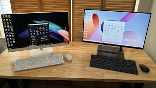 HP AIO 27cr0057c vs Lenovo IdeaCentre F0GJ00F3US  AllinOne Desktop Comparison [upl. by Dorn292]