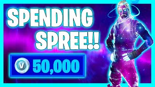 SPENDING 100000 VBucks in Fortnite Spending Spree 38 [upl. by Dougie606]