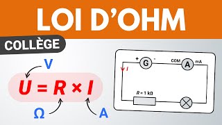 La loi dOhm ✏️ Exercice facile  Collège  Seconde  Physique [upl. by Nnaarat209]