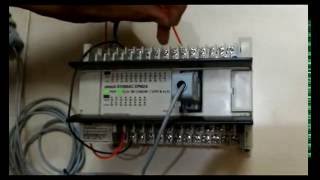 Testing PLC Omron CPM2A 40 io hub WA 085646399200 [upl. by Nassi]