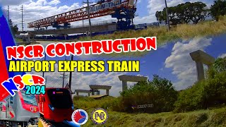 philippine railway  nscr project along clark V 406  pnr nscr update [upl. by Lohner]