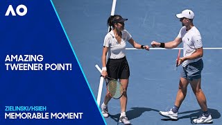 Fantastic Tweener Point and Brilliant Winning Reaction  Australian Open 2024 [upl. by Bayard]