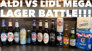 Aldi Lager Vs Lidl Lager  Discount Supermarket Lager Battle [upl. by Enihpets185]