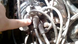 Distributor cap alignment n spark plug wire order [upl. by Anaillil225]